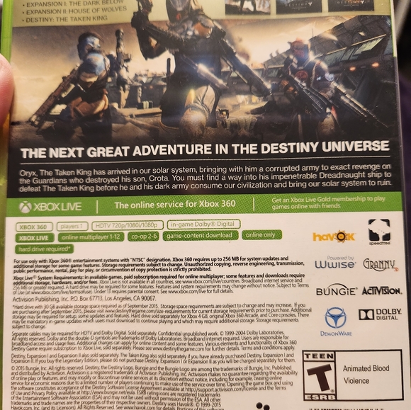 Xbox 360 Destiny's The Taken King - Picture 4 of 4